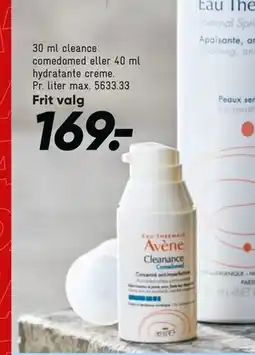 Bilka 30 ml cleance comedomed eller 40 ml hydratante creme, DKK 169 tilbud