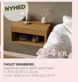 Daells Bolighus CHOLET SENGEBORD, DKK 454 tilbud