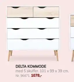 Daells Bolighus DELTA KOMMODE, DKK 1078 tilbud