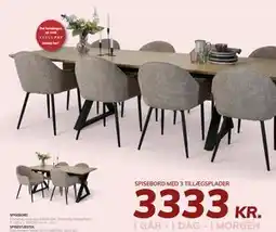 Daells Bolighus SPISEBORD, DKK 3333 tilbud