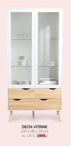 Daells Bolighus DELTA VITRINE, DKK 1989 tilbud
