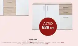 Daells Bolighus 2 skuffer og 3 låger, DKK 689 tilbud