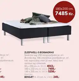 Daells Bolighus ZLEEPWELL-5 BOXMADRAS, DKK 7485 tilbud