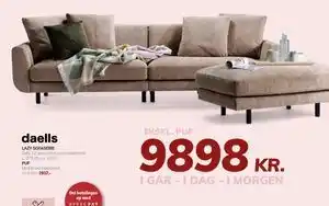 Daells Bolighus LAZY SOFASERIE, DKK 9898 tilbud