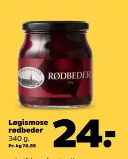 Netto Løgismose rødbeder, DKK 24 tilbud
