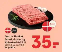SPAR Gestus Hakket Dansk Grise- og Kalvekød 8-12 %, DKK 35 tilbud