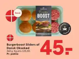 SPAR Burgerboost Sliders af Dansk Oksekød, DKK 45 tilbud