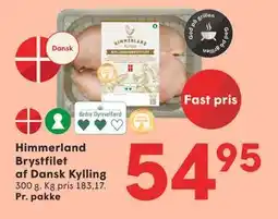SPAR Himmerland Brystfilet af Dansk Kylling, DKK 54.95 tilbud