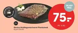 SPAR Gestus Hvidløgsmarineret Flanksteak, DKK 75 tilbud