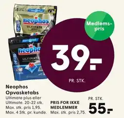 SPAR Neophos Opvasketabs, DKK 55, App-pris tilbud