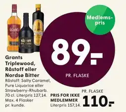 SPAR Grants Triplewood, Råstoff eller Nordsø Bitter, DKK 110, App-pris tilbud