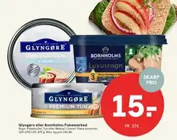 SPAR Glyngøre eller Bornholms Fiskemarked, DKK 15 tilbud