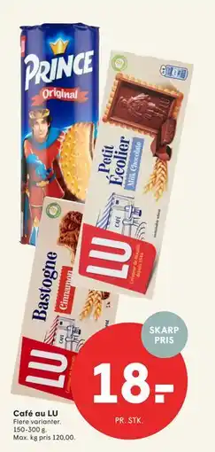 SPAR Café au LU, DKK 18 tilbud