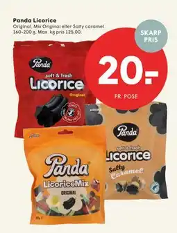 SPAR Panda Licorice, DKK 20 tilbud