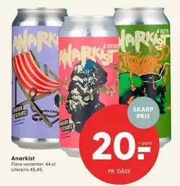 SPAR Anarkist, DKK 20 tilbud