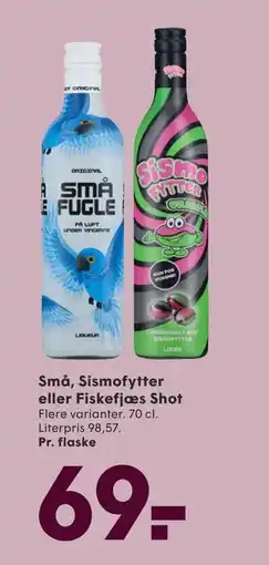 SPAR Små, Sismofytter eller Fiskefjæs Shot, DKK 69 tilbud