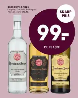 SPAR Brøndums Snaps, DKK 99 tilbud
