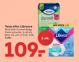 SPAR Tena eller Libresse, DKK 109 tilbud