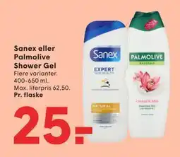 SPAR Sanex eller Palmolive Shower Gel, DKK 25 tilbud