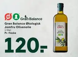 SPAR Grøn Balance Økologisk Jomfru Olivenolie, DKK 120 tilbud