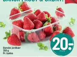 REMA 1000 Danske jordbær 350 g Pr. bakke, DKK 20 tilbud
