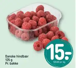 REMA 1000 Danske hindbær 125 g Pr. bakke, DKK 15 tilbud