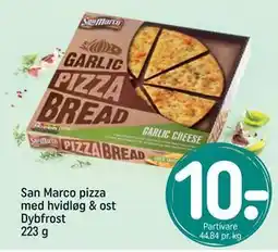 REMA 1000 San Marco pizza med hvidløg & ost Dybfrost 223 g, DKK 10 tilbud