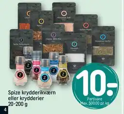 REMA 1000 Spize krydderikværn eller krydderier 20-200 g, DKK 10 tilbud