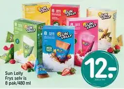 REMA 1000 Sun Lolly Frys selv is 8 pak/480 ml, DKK 12 tilbud