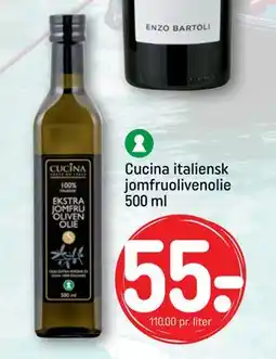 REMA 1000 Cucina italiensk jomfruolivenolie 500 ml, DKK 55 tilbud