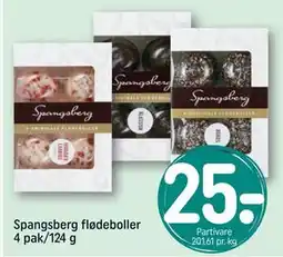 REMA 1000 Spangsberg flødeboller 4 pak/124 g, DKK 25 tilbud