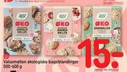 REMA 1000 Valsemøllen økologiske bageblandinger 500-600 g, DKK 15 tilbud