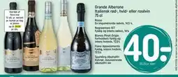 REMA 1000 Grande Alberone Italiensk rød-, hvid- eller rosévin 75 cl, DKK 40 tilbud