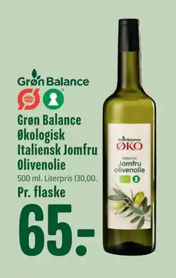 Min Købmand Grøn Balance Økologisk Italiensk Jomfru Olivenolie, DKK 65 tilbud