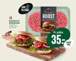 Min Købmand Burgerboost af Dansk Oksekød, DKK 35 tilbud