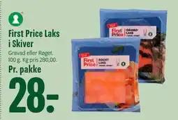 Min Købmand First Price Laks i Skiver, DKK 28 tilbud