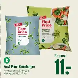 Min Købmand First Price Grøntsager, DKK 11 tilbud