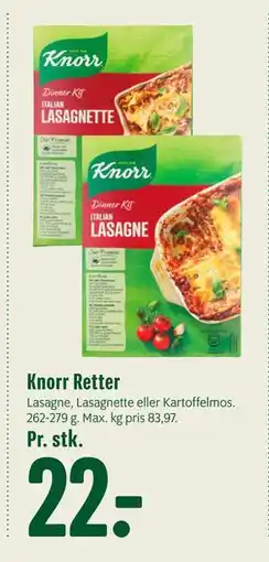 Min Købmand Knorr Retter, DKK 22 tilbud