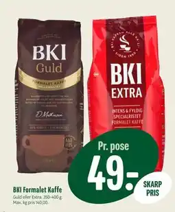 Min Købmand BKI Formalet Kaffe, DKK 49 tilbud