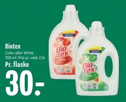 Min Købmand Biotex, DKK 30 tilbud