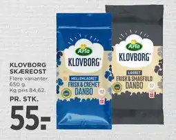 MENY KLOVBORG SKÆREOST, DKK 55 tilbud