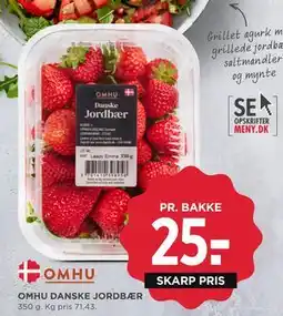 MENY OMHU DANSKE JORDBÆR, DKK 25 tilbud