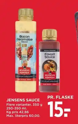 MENY JENSENS SAUCE, DKK 15 tilbud