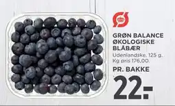 MENY GRØN BALANCE ØKOLOGISKE BLÅBÆR, DKK 22 tilbud