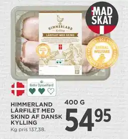 MENY HIMMERLAND LÅRFILET MED SKIND AF DANSK KYLLING, DKK 54.95 tilbud