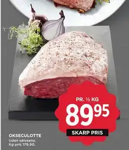 MENY OKSECULOTTE, DKK 89.95 tilbud