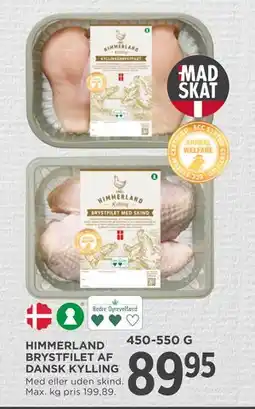 MENY HIMMERLAND BRYSTFILET AF DANSK KYLLING, DKK 89.95 tilbud