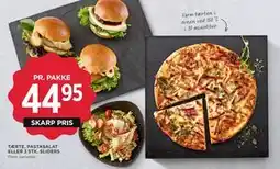 MENY TÆRTE, PASTA SALAT ELLER 3 STK. SLIDERS, DKK 44.95 tilbud