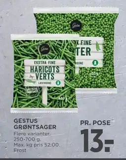 MENY GESTUS GRØNTSAGER, DKK 13 tilbud