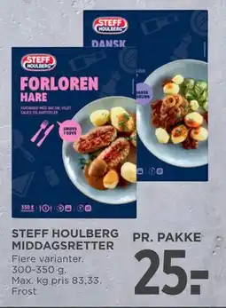 MENY STEFF HOULBERG MIDDAGSRETTER, DKK 25 tilbud